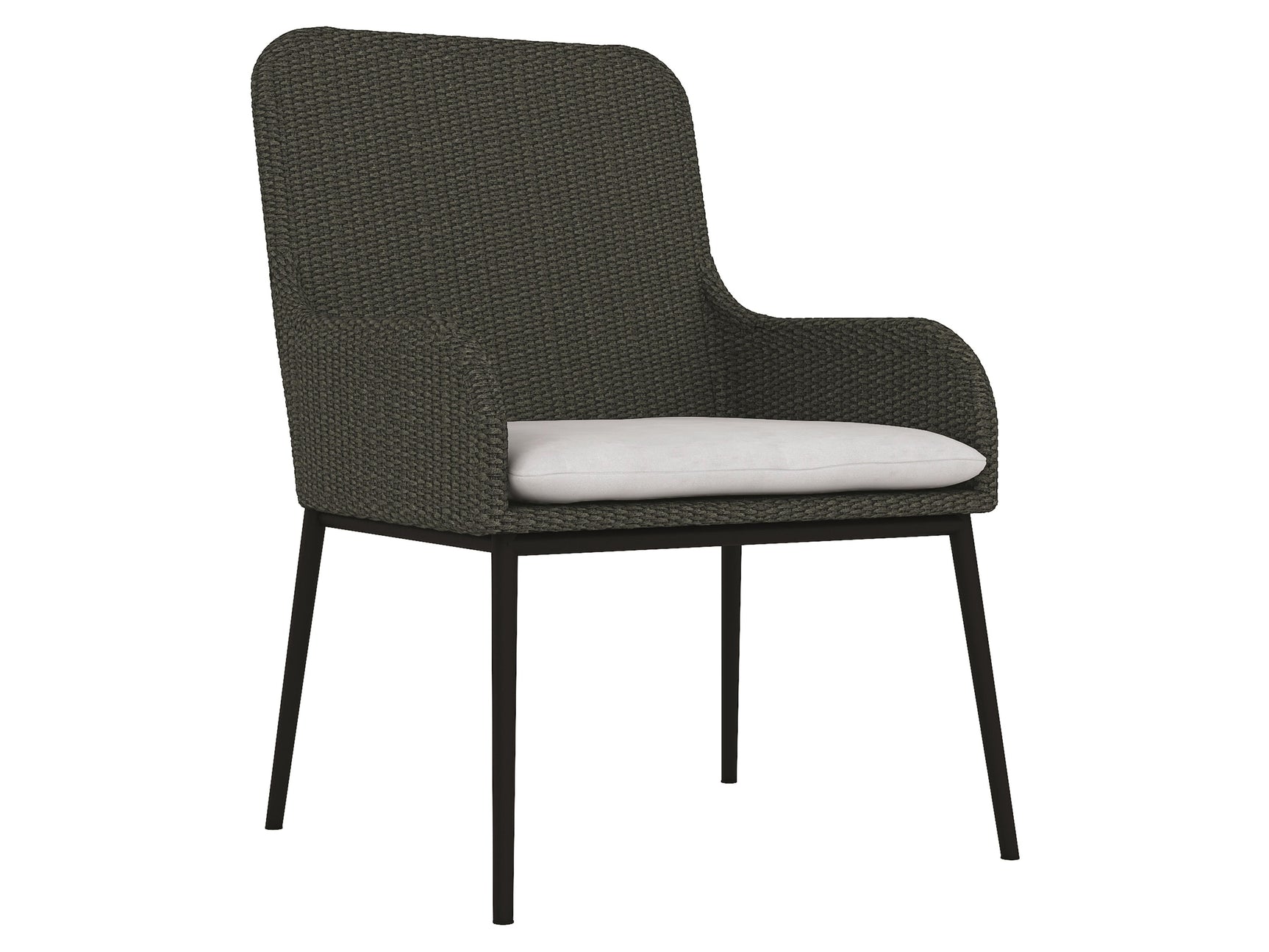 Antilles Grey Flannel/White/Cream Outdoor Chair - Ornate Home