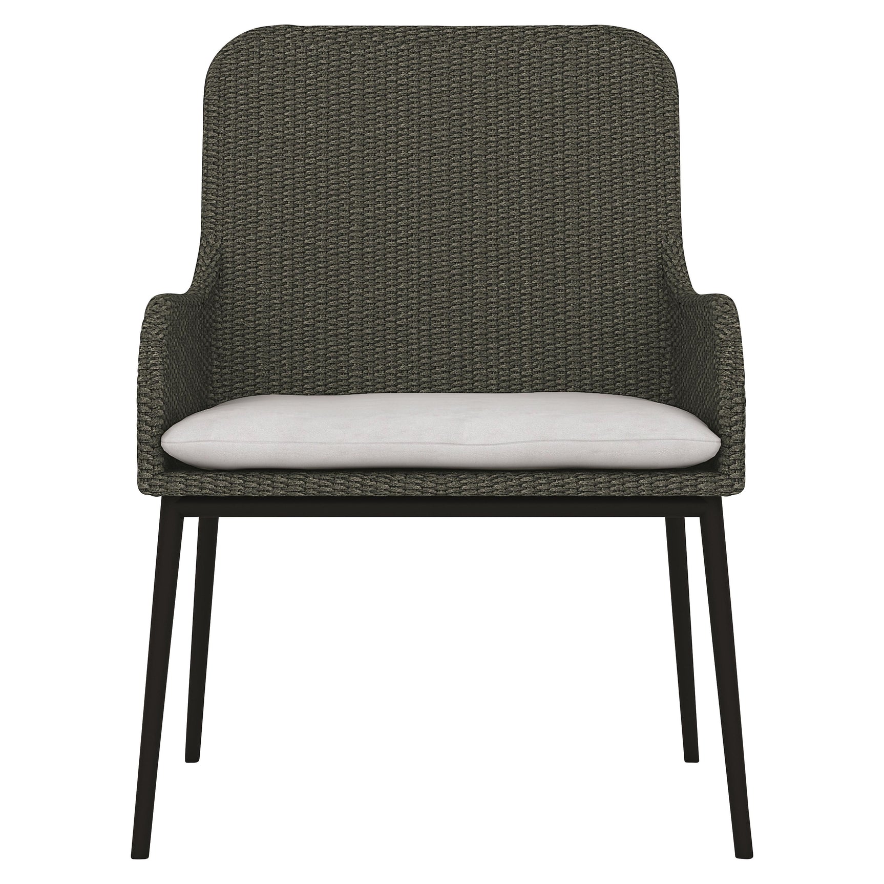 Antilles Grey Flannel/White/Cream Outdoor Chair - Ornate Home