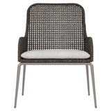 Antilles Tobacco Leaf/White/Cream Outdoor Arm Chair - Ornate Home