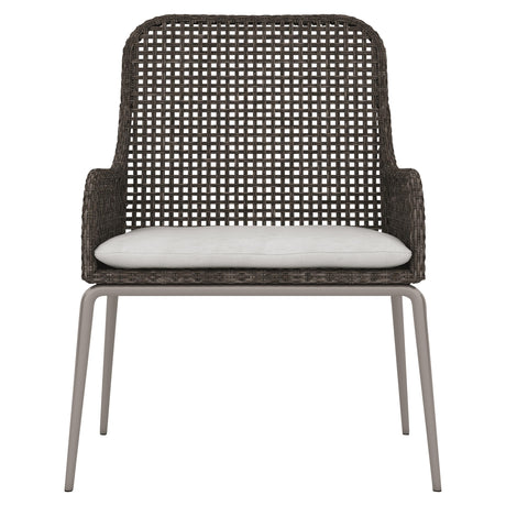 Antilles Tobacco Leaf/White/Cream Outdoor Chair - Ornate Home