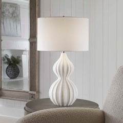 Antoinette White Marble Table Lamp - Ornate Home