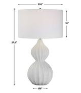 Antoinette White Marble Table Lamp - Ornate Home