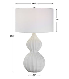 Antoinette White Marble Table Lamp - Ornate Home