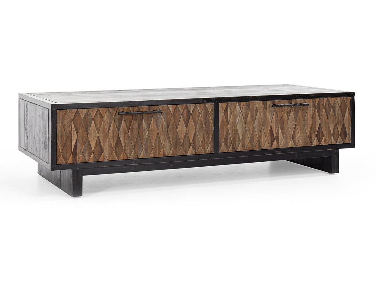 Anton Black/Natural Coffee Table - Ornate Home