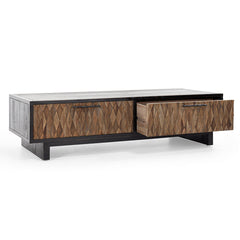Anton Black/Natural Coffee Table - Ornate Home