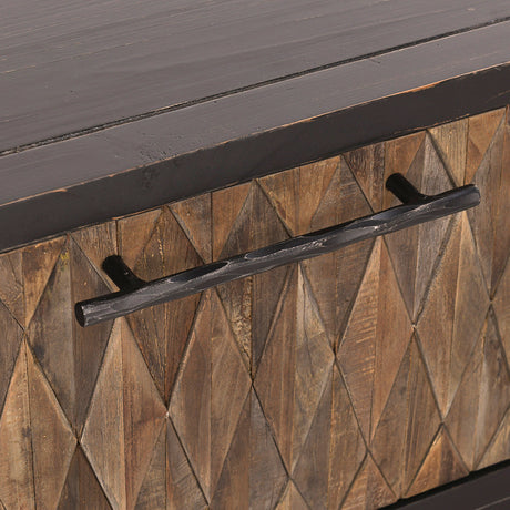 Anton Black/Natural Coffee Table - Ornate Home