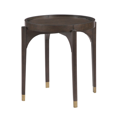 Anton Dark Brown End Table - Ornate Home