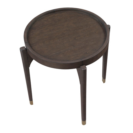 Anton Dark Brown End Table - Ornate Home