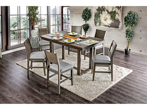 Anton Gray 7 Pc. Counter Height Set - Ornate Home
