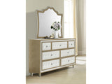 Antonella Ivory / Camel Dresser and Mirror - Ornate Home