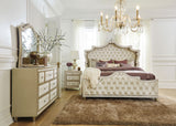 Antonella Ivory / Camel Dresser and Mirror - Ornate Home