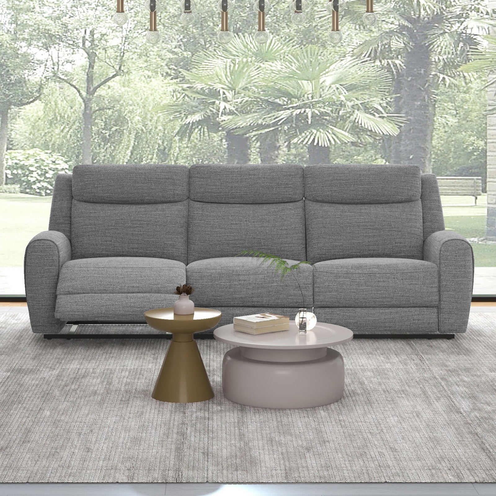 Antonius Gray Sofa & Loveseat - Ornate Home