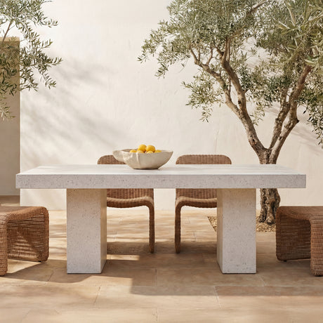 Antonius Terrazzo Outdoor Dining Table - Ornate Home