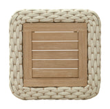 Antul White & Natural Outdoor Coffee Table - Ornate Home