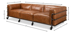 Antwerp Brown Sofa - Ornate Home