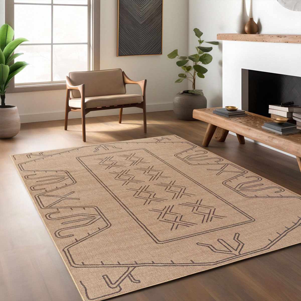 Anuja Washable Jutely Rug - Clearance - Ornate Home