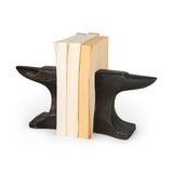 Anvilia Black/Gold Anvil Shaped Bookends (Set of 2) - Ornate Home