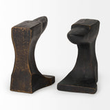 Anvilia Black/Gold Anvil Shaped Bookends (Set of 2) - Ornate Home