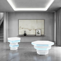 Anwar White Rectangular Cocktail Table - Ornate Home