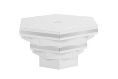 Anwar White Rectangular Cocktail Table - Ornate Home