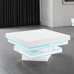 Anwar White Square Cocktail Table - Ornate Home