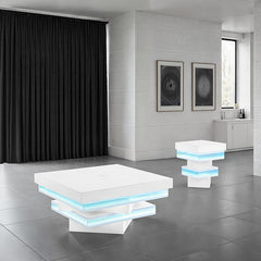 Anwar White Square Cocktail Table - Ornate Home