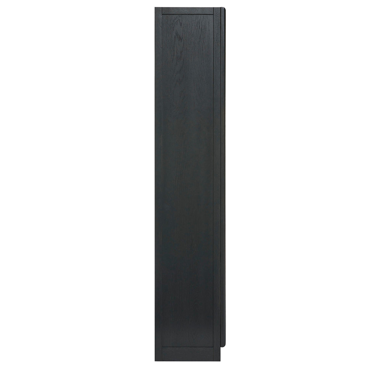 Anwen Black/Oak Solid Wood and Glass Display Cabinet - Ornate Home