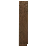 Anwen Walnut Solid Wood and Glass Display Cabinet - Ornate Home