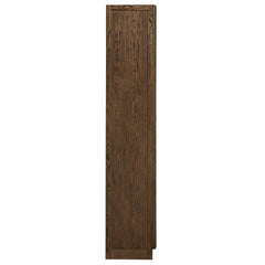 Anwen Walnut Solid Wood and Glass Display Cabinet - Ornate Home