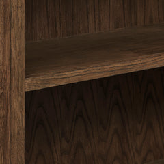 Anwen Walnut Solid Wood and Glass Display Cabinet - Ornate Home