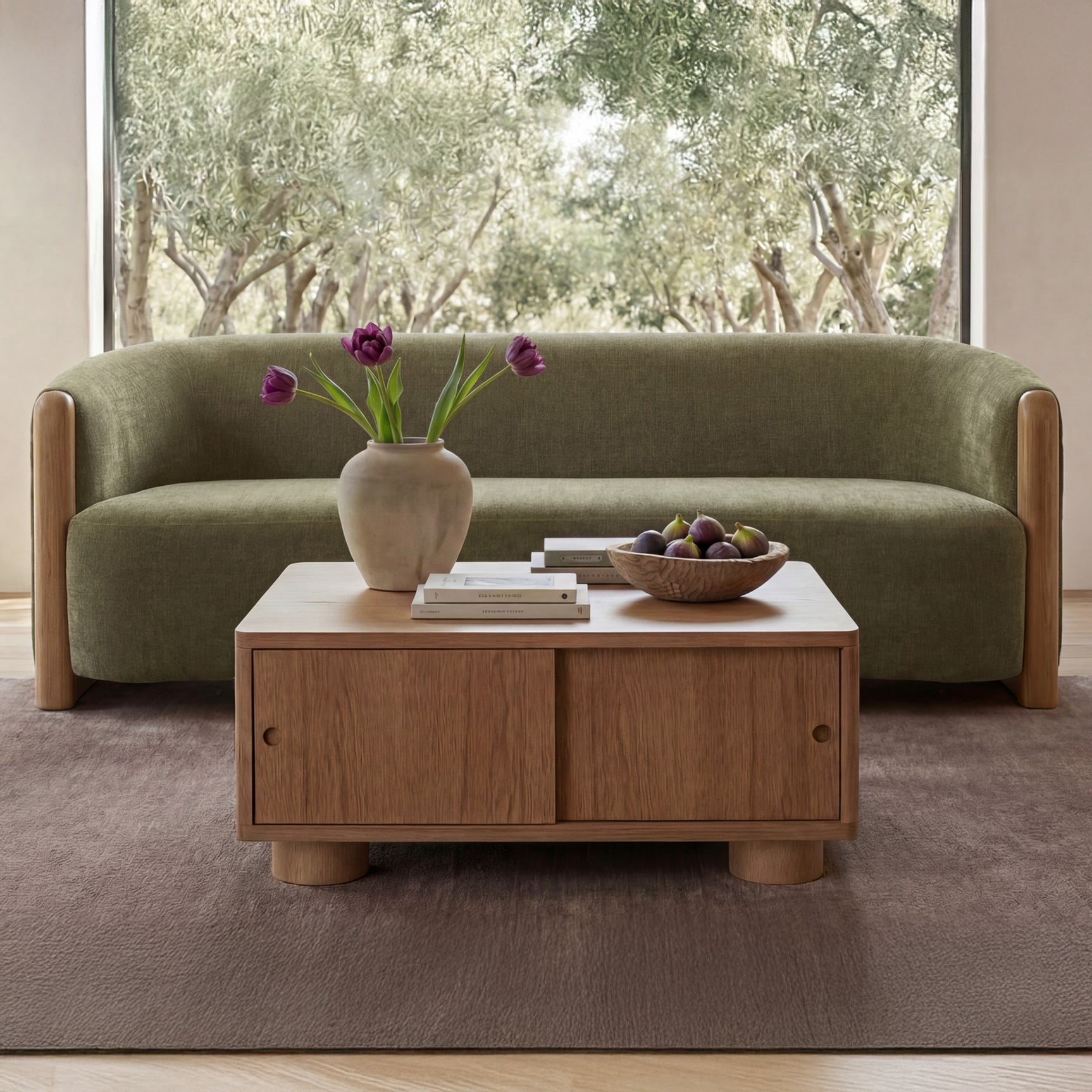 Anya Olive Sofa - Ornate Home
