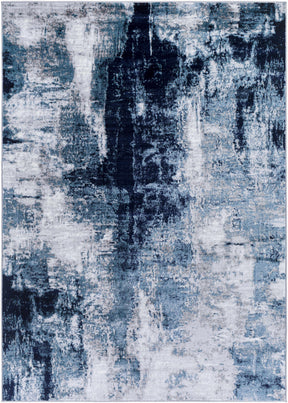 Apas Abstract Blue Area Rug - Ornate Home