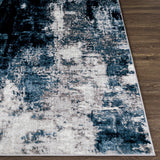 Apas Abstract Blue Area Rug - Ornate Home