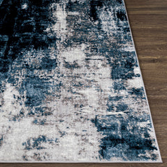 Apas Abstract Blue Area Rug - Ornate Home