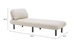 Aperto Beige Chaise - Ornate Home