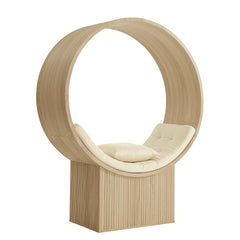 Aperture Natural/Ivory Round Alcove Accent Chair - Ornate Home