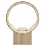 Aperture Natural/Ivory Round Alcove Accent Chair - Ornate Home