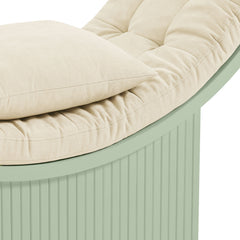 Aperture Sage/Ivory Round Alcove Accent Chair - Ornate Home