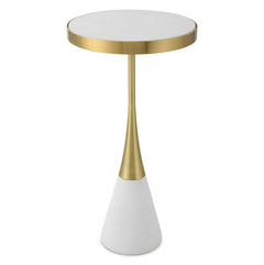 Apex White Concrete Accent Table - Ornate Home