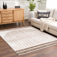 Apichu Brown Washable Area Rug - Ornate Home