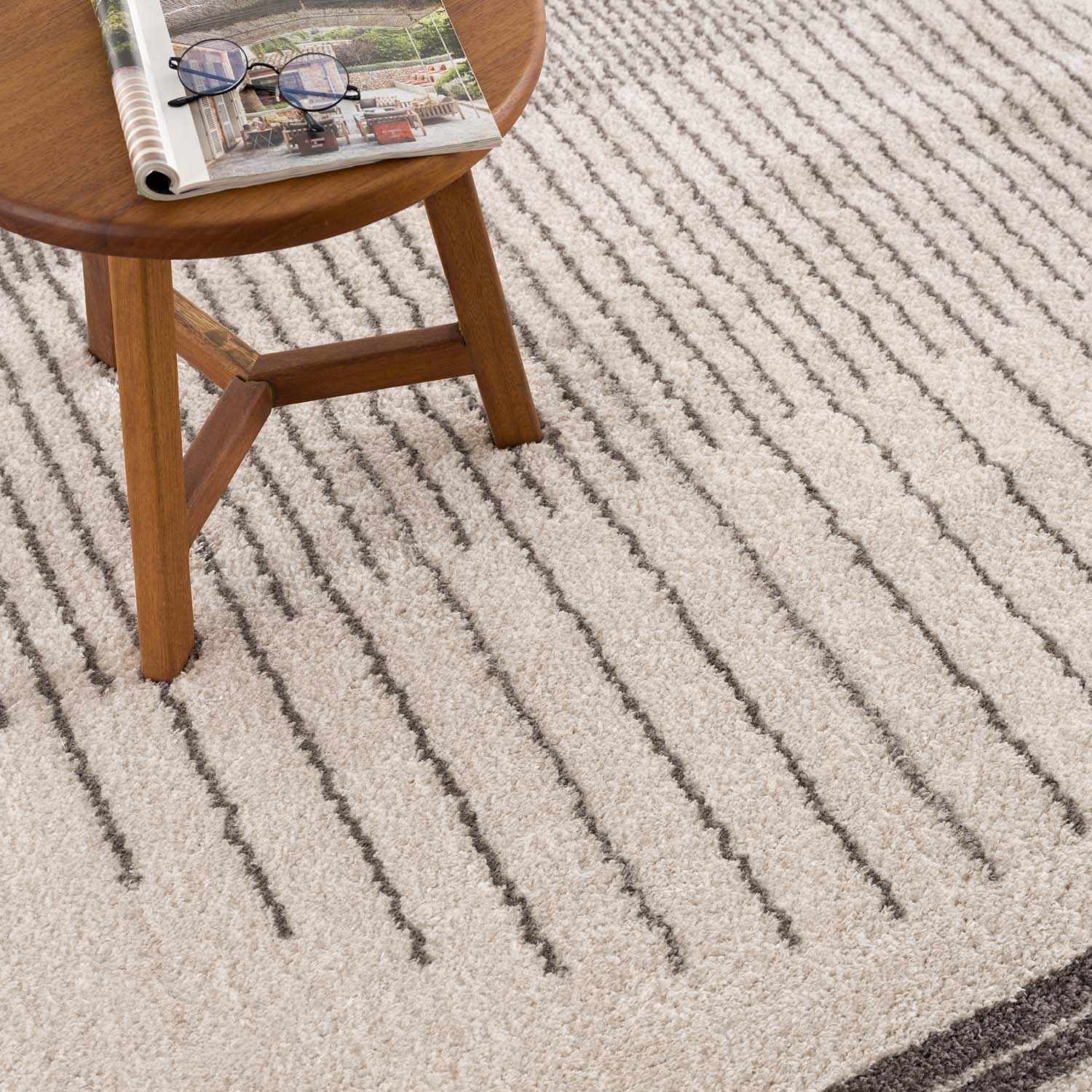 Apichu Charcoal Washable Area Rug - Ornate Home