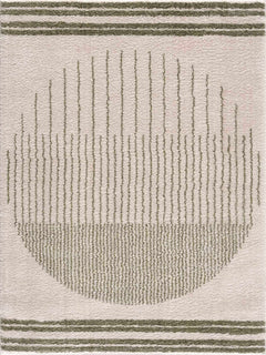 Apichu Green Washable Area Rug - Ornate Home
