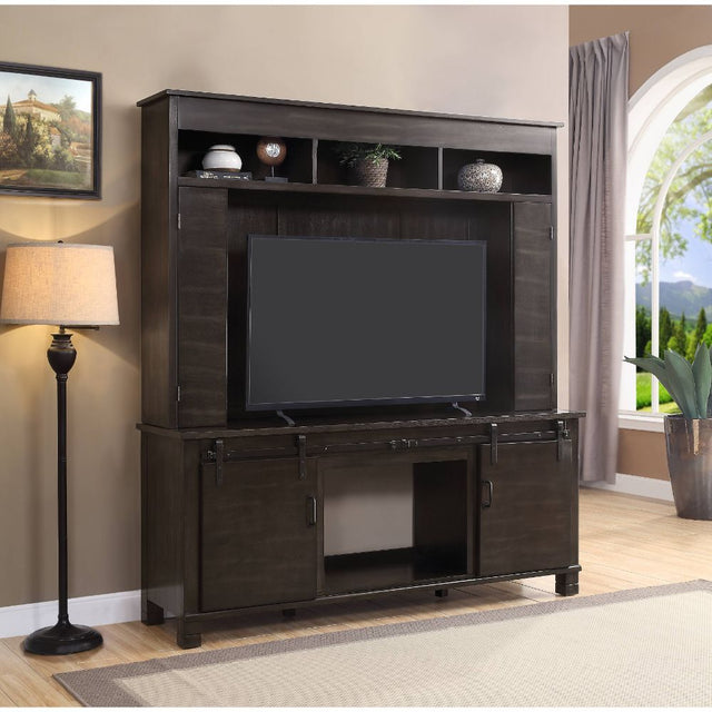 Apison Espresso Entertainment Center - Ornate Home