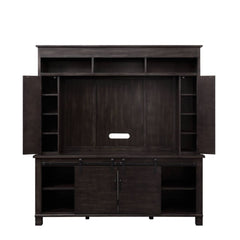 Apison Espresso Entertainment Center w/Fireplace - Ornate Home