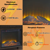 Apison Espresso Entertainment Center w/Fireplace - Ornate Home