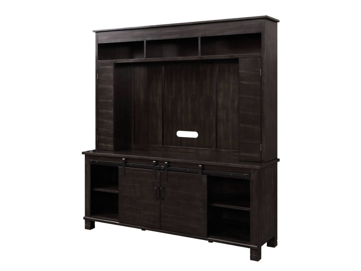 Apison Espresso Entertainment Center w/Fireplace - Ornate Home