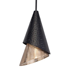 Apollo Black/Gold 1 Light Mini Pendant - Ornate Home