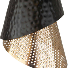Apollo Black/Gold 1 Light Mini Pendant - Ornate Home