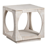 Apollo Tan/White End Table - Ornate Home