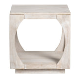 Apollo Tan/White End Table - Ornate Home